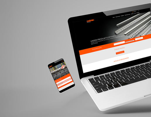 Laptop, tablet, and smartphone displaying a website.